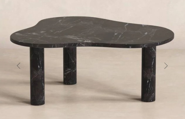 Clouddream Round Black Marble Sofa Side Coffee Table: A Masterpiece of Style, Elegance, and Modernity