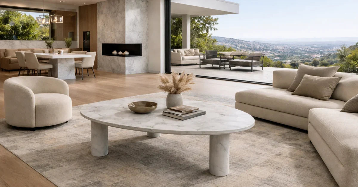 Luxury Marble Furniture in Los Angeles Homes