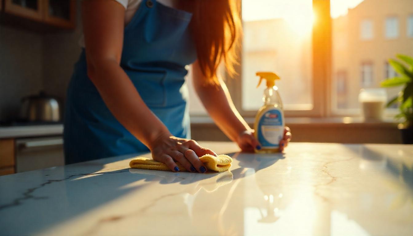 how to clean marble table