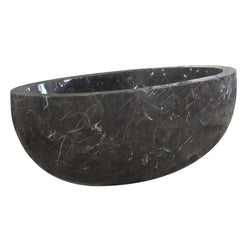 Norelle Dark Emperador Marble bathtub, studio three-quarter visualization