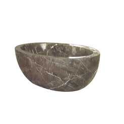 Norelle Dark Emperador Marble bathtub, alternate studio angle visualization