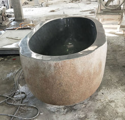 Natural stone granite bathtub final factory inspection reference