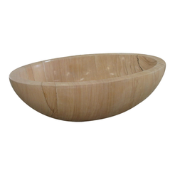 Lysara Natural Sandstone bathtub, studio interior stone detail visualization