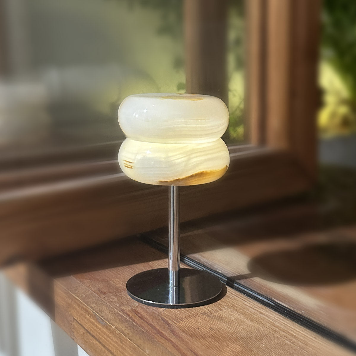 Donut Lamp –  Onyx Stone