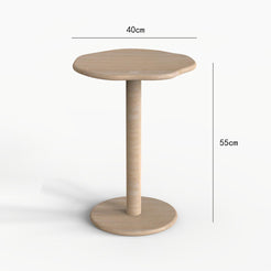 SunAura Travertine Side Table Dimensions