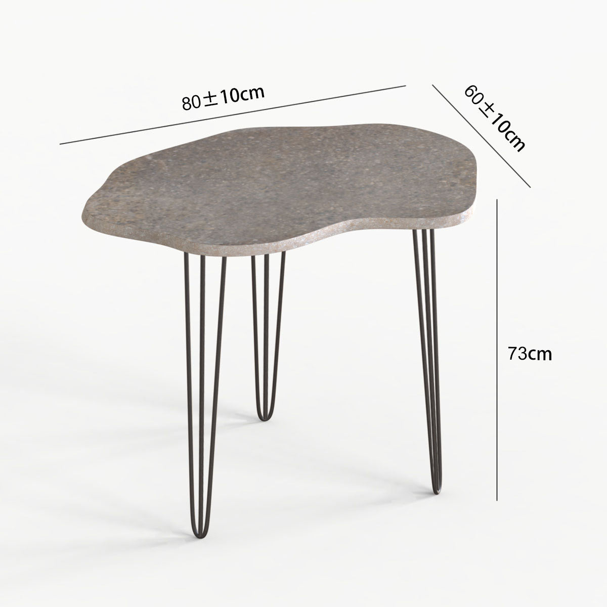 OIXDESIGN, RiverStone Dining Table, Dimension