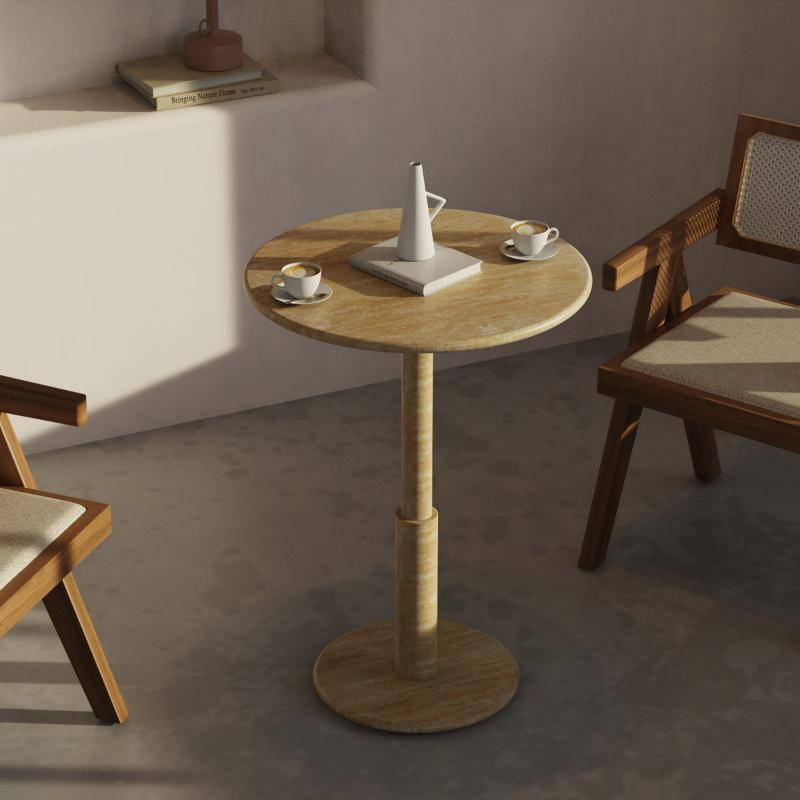 luxury-roundtwin-round-travertine-dining-table-for-meeting