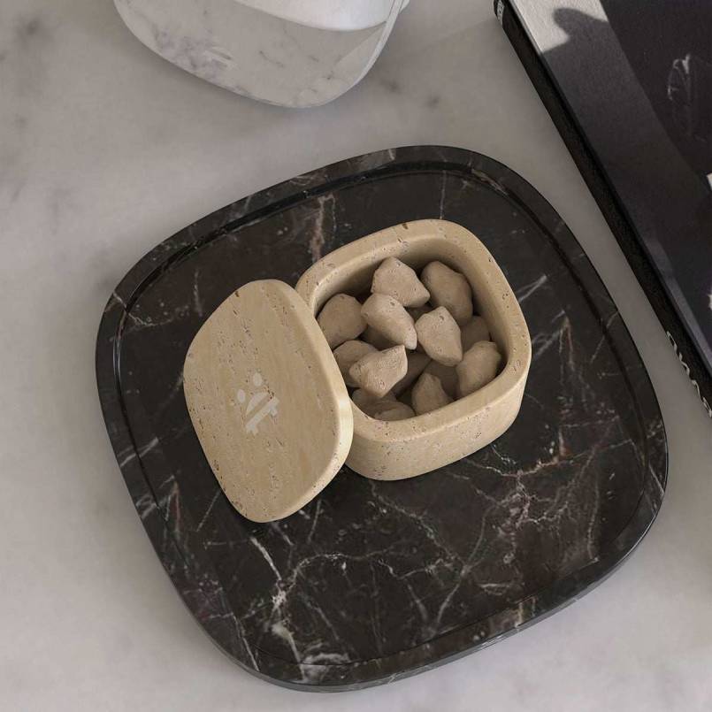 SquareSoft Marble Aroma Diffuser in Natural Stone Design