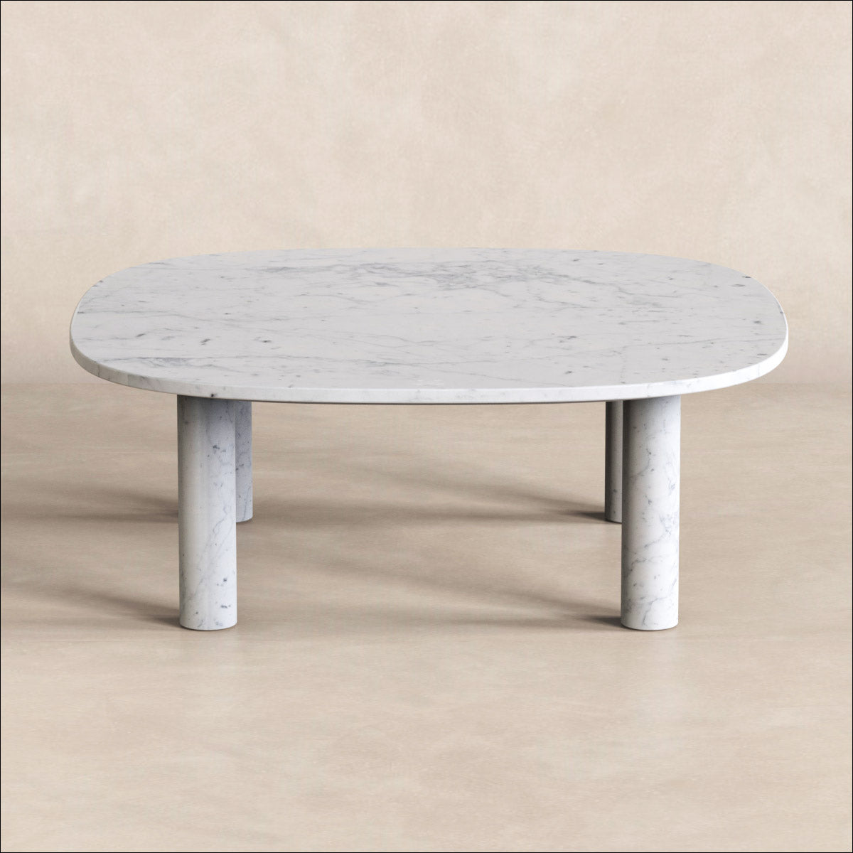 White Marble Coffee Table & Stone Coffee Table OIXDESIGN SquareSoft