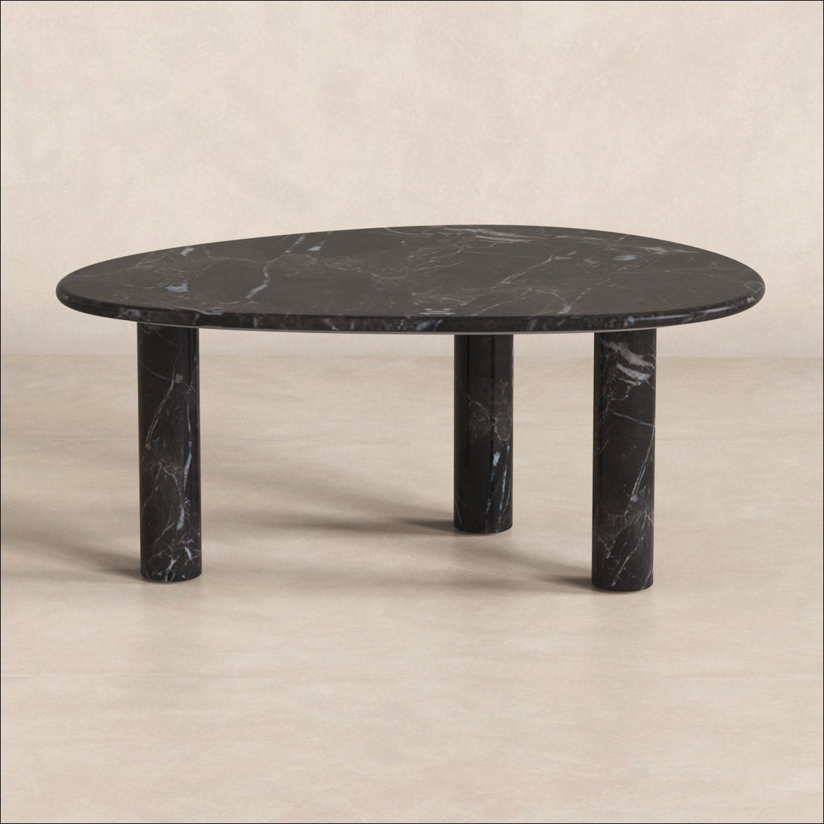 SwanEgg Small Marble Coffee Table Black Emperador OIXDESIGN Swanegg Small Marble Coffee Table Black Emperador Oixdesign