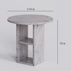 Size diagram of the Marble Nook Side Table