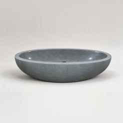 Nerida BT-003A Blue-Gray Granite bathtub, complete studio product view 3; original silhouette and finish preserved