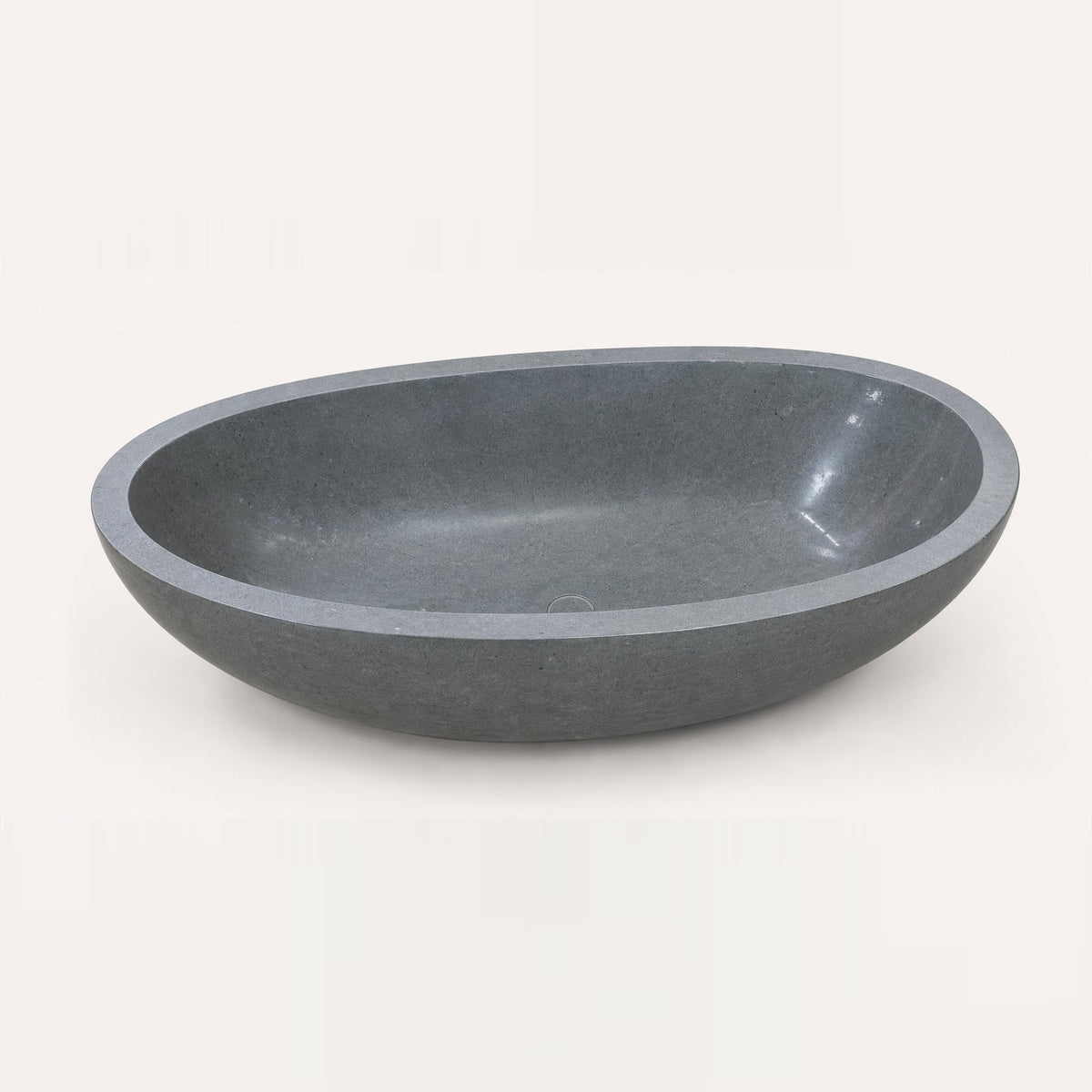 Nerida BT-003A Blue-Gray Granite bathtub, complete studio product view 4; original silhouette and finish preserved