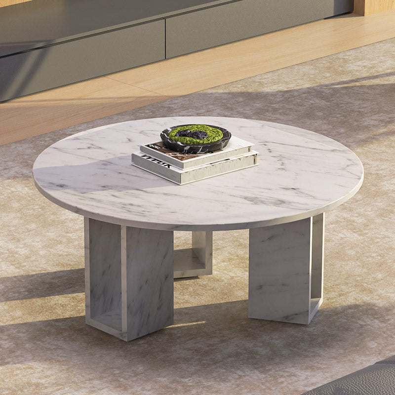 OIXDESIGN Marble Nook Coffee Table made of Italian Carrara marble