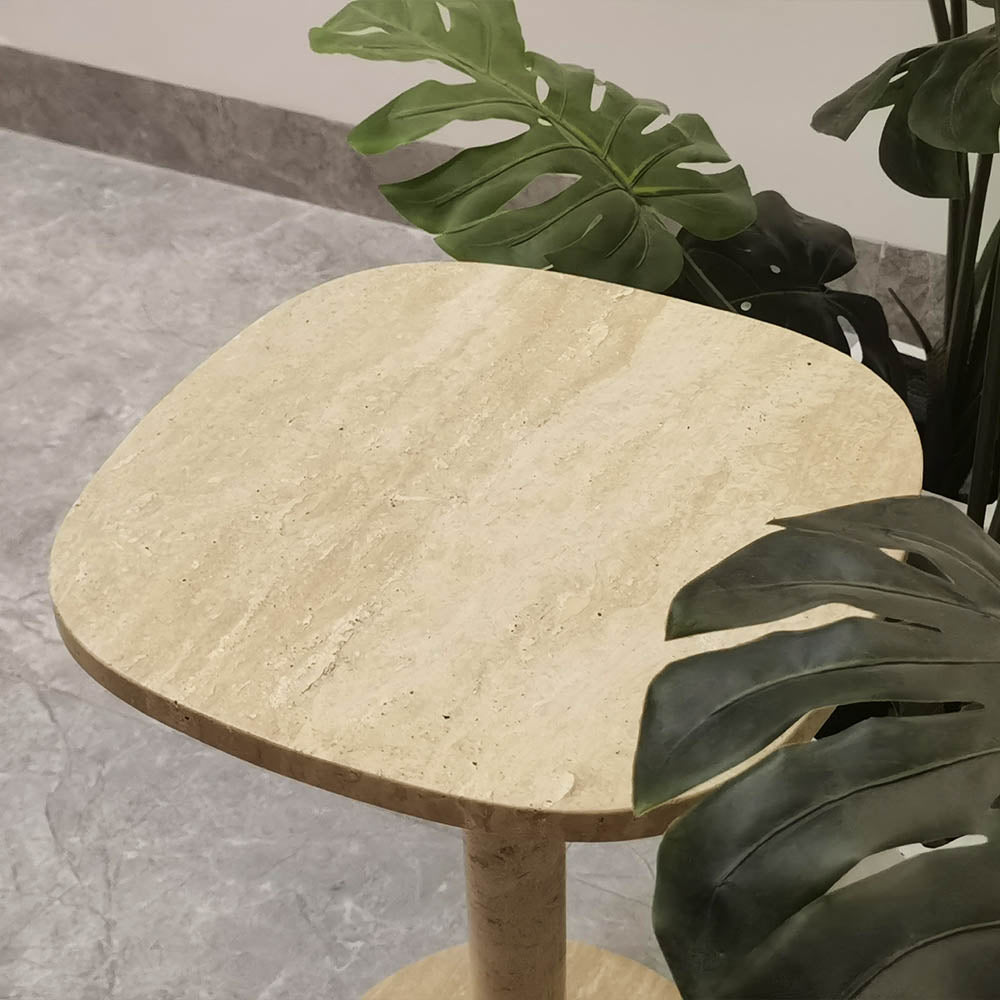 SquareSoft Natural Marble side Table for living rooms