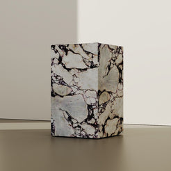 ViolaPlinth Rectangular Marble Plinth Side Table Close Look