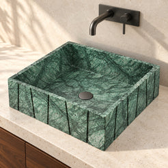 Sabira Tofino Marble Vessel Sink, alternate countertop lifestyle angle