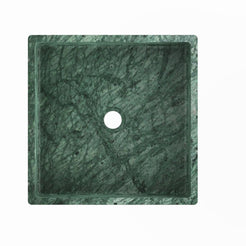 Sabira Tofino Marble Vessel Sink, interior, rim and material detail