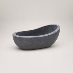 Selene BT-088A Blue-Gray Granite bathtub, complete studio product view 3; original silhouette and finish preserved