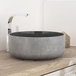 Sorcha Bluestone Vessel Sink, second countertop lifestyle setting