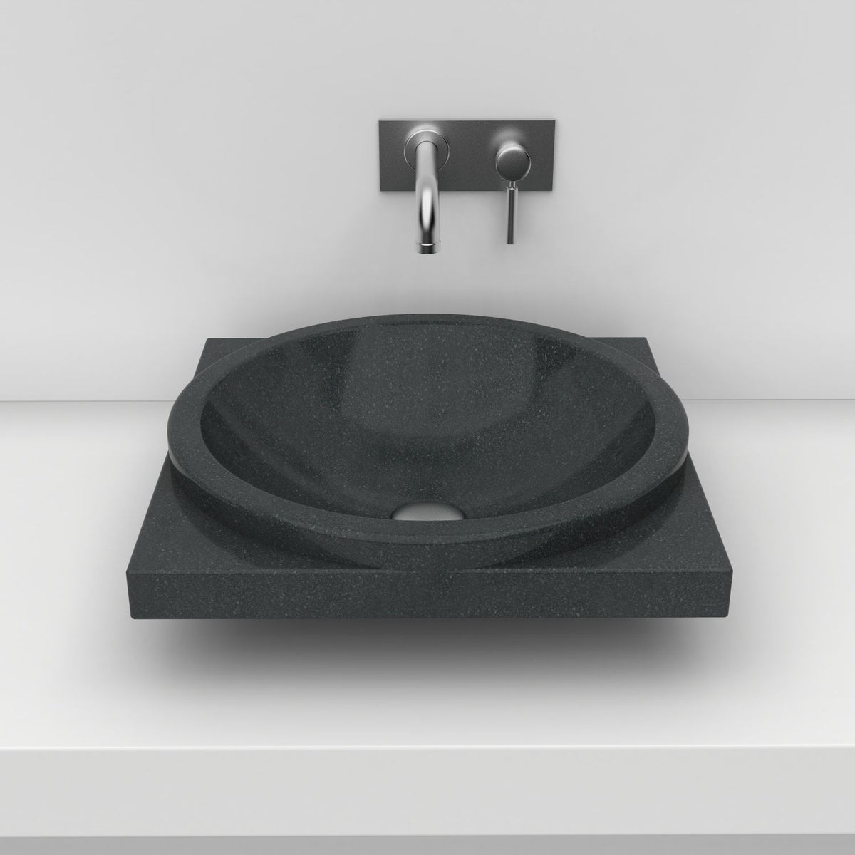 Somaya Neroco Stone Vessel Sink, alternate bathroom lifestyle view