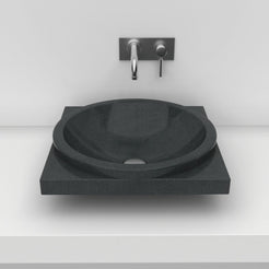 Somaya Neroco Stone Vessel Sink, alternate bathroom lifestyle view