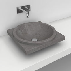 Somaya Perlato Marble Vessel Sink, alternate bathroom lifestyle view