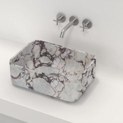 Sookie Calacatta Marble Vessel Sink, countertop hero lifestyle view
