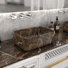 Sookie Marocca Marble Vessel Sink, countertop hero lifestyle view