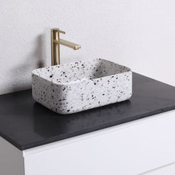 Sookie Sky Terrazzo Vessel Sink, second countertop lifestyle setting