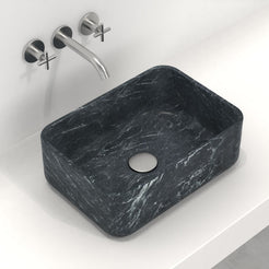 Sookie Verderio Marble Vessel Sink, alternate countertop lifestyle angle