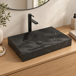 Sopa Portoro Marble Vessel Sink, alternate countertop lifestyle angle