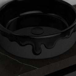 Stacy Neroco Stone Vessel Sink, interior, rim and material detail
