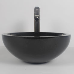 Vinko Neroco Stone Vessel Sink, overall shape and side profile